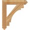 Ekena Millwork Merced Arts & Crafts Rough Sawn Bracket, Western Red Cedar, 4"W x 24"D x 28"H BKT04X24X28MRC03RWR - alternate 3